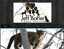 Tablet Screenshot of jeffbahertrophyhunting.com